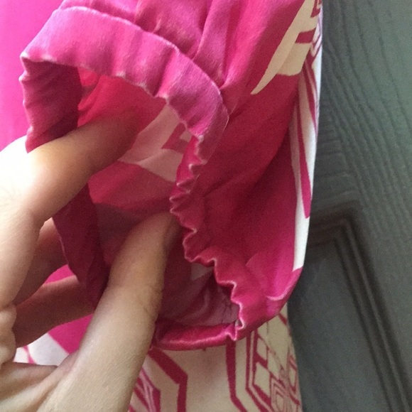 IVANAhelsinki 100% silk dress finish Nordic designer. Snap buttons, Sz 36EUR geo - Picture 7 of 10